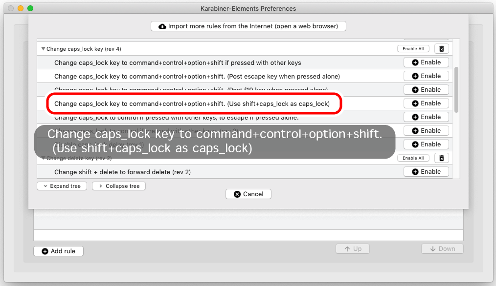 karabiner elements control escape